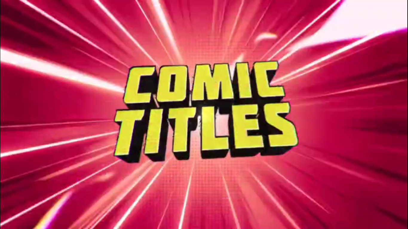 دانلود پکیج(comic) ترانزیشن تریلر و فونت تایتل